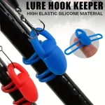 5 bag High Elasticity Silicone Fishing Bait Hook Fixer Lightweight Anti Slip Fishing Rod Hook (New)