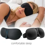3D Contoured Sleep Mask Unisex Light Blocking Soft Eye Patch Breathable Skin Friendly Sleeping (New)