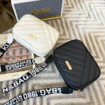 High quality womens PU rolling strip camera bag shoulder bag mobile phone bag (New)