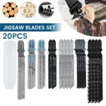 20  T Shaft HCS Assorted Jig Saw Blades Wood Plastic And Metal Cutting (New)