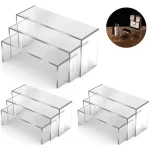 3 6 9 12 Clear Acrylic Display Stand Cosmetic Bag Jewelry Showcase Cup Holder for Home (New)