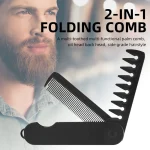 Barber Hair Clipper Folding Combs Multifuncional Plastic Wide Tooth Oil Head Comb Beard (New)