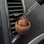 Mini Wooden Aroma Diffuser For Car And Home Natural Fragrance Essential Oil Diffuser (New)