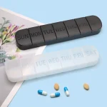 Weekly Medicine Pills Box Pill Case Drug Dispense Mini Portable Pills Organizer Case (New)