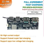 QC4.0 QC3.0 LED Dual USB 5V 4.5A 22.5W Micro Type C USB Mobile Power Bank (New)