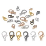 50 10 12 14 16 18 21mm Lobster Clasps Silver Plated Lobster Claw (New)
