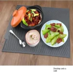 1 Silicone Kitchen Drain Mat   Non Slip Drying Pad for Pots, Dishes & (New)