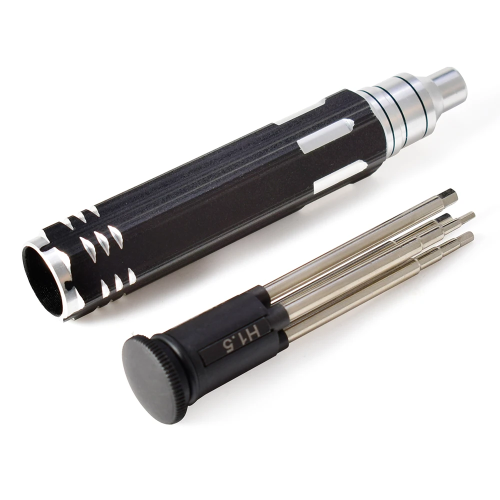 Seb8169aba8754cb8927b74fcb552e8c5u Universal 4 in 1 Metal Hex Screwdriver Set 1.5 2.0 2.5 3.0mm Professional Repair Tool for RC Drone, (New) - Image 1