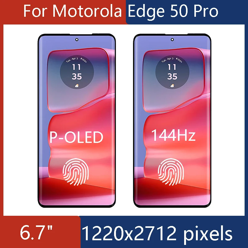 Seba6847271e5479090bcf7ec013f62beu 6.7'' Motorola Edge 50 Pro LCD Display with (New) - Image 1