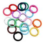 10 24mm Alloy Trigger Round Snap Buckle Spring Keyring Buckle Snap Hook O (New)