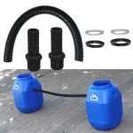 25mm Plastic Connector Rain Barrels In Series Hose Connector Pipe Link Rain Diverter (New)