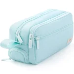 Large Capacity Zippered Pencil Case Portable Multi Compartment Pencil Pouch Waterproof and Durable Stationery Storage (New)