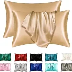 1 Boost Beauty Sleep Silky Satin Pillowcases: Cooling, Hair and Skin Friendly, Easy Care (New)
