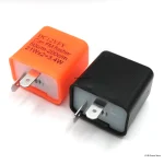 2Pin Adjustable Frequency LED Motorcycle Flasher Relay for Motorbike Turn Signal Indicator Lights (New)