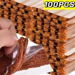 5 100 Car Motorcycle Tire Repair Strips Tubeless Seal Strip Tyre Puncture Rubber Strip (New)
