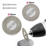 Mini Diamond Cutting Disc Set For Rotary Accessories 40 50 60mm Diamond Grinding (New)