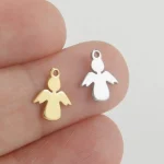 Skyrim 5 Pieces Batch Hollow Angel Pendants Made of Stainless Steel DIY Necklace Earring, (New)