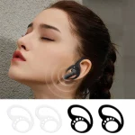 2-1pairs Anti-loss Bluetooth Earhooks Earphone Protector Holder Silicone Sports Ear (New)