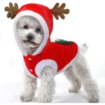 Pet Dog Clothes Autumn Keeps Warm in Winter Flannel Festive Clothes Dog Cat (New)