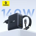 ã€Saleã€‘Baseus 140W GaN Charger PD Charger USB C Charger Fast Charge For (New)