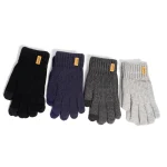 Fashion Winter Knitted Gloves for Men Women Thick Warm Big Gloves for Adults Touch (New)