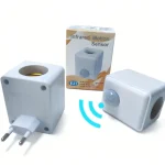 AC85 265V EU US Plug E27 PIR Motion Sensor LED Switch Lamp Base Human Induction (New)