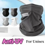 Outdoor UV Protection Ice Silk Mask Sunscreen Face Cover Neck Wrap Unisex Anti UV (New)