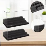 3 Tier Clear Acrylic Display Case for Minifigures Pop Figures Wide Storage Shelf Transparent (New)