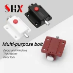 2 Door Bolts Latch Lock for Door Window Cabinet Box Cupboard Slide Locker (New)