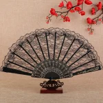 Retro Sexy Lace Fan Summer Dance Performance Photography Photo Props Portable Folding Hand (New)