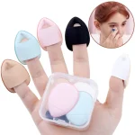 5 10 Mini Finger Puff Foundation Small Air Cushion Powder Sponge Face Concealer BB (New)
