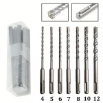 Drill Bit Set 7 Pieces, Concrete Drill Bit 160mm(Diameter4, 5, 6, 7, 8, (New)
