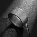 Vintage Silver Color Chunky Stainless Steel Rings for Men 8 10 12mm Gothic Punk Rock (New)