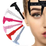 Portable 80mm Plastic Eyebrow Measuring Vernier Caliper Tattoo Microblading Caliper Ruler Permanent Makeup (New)