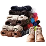 Round Shoe Laces Classic High Quality Black Shoelaces Outdoor Casual Sneakers Mountaineering Polyester (New)