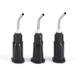 100 Pack Dental Pre Bent Dispensing Tip Irrigator Bent Needle Etchant Resin Flow Composite (New)