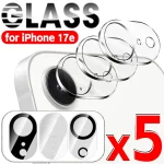 1-Clear&black Tempered Glass Camera Protector Apple IPhone 17e (New)