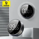Baseus Magnetic Kitchen Timer Rotation Countdown Digital Timer Alarm Cooking Timer Clock Study (New)