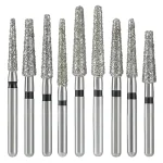 10 Box Dental Diamond Burs Multiple Models Optional Black Storage Box Fit for Dental (New)