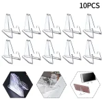 10 Transparent Acrylic Coin Display Stand Holders Photos Card Commemorative Challenge Coin Capsule (New)