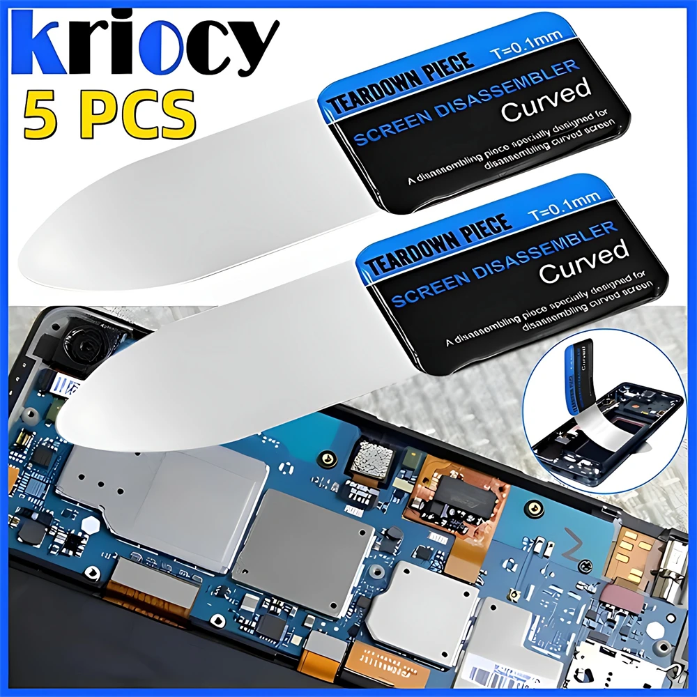 Sf2ae604c3e3a4c1b8038a2f14afb0b82y 1 5 Mobile Phone Curved LCD Screen Spudger Opening Pry Card Tools Ultra Thin (New) - Image 1