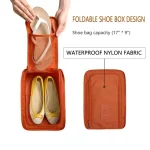 5 1 Portable Folding Small Shoe Bag Travel Storage Bag Shoe Storage Bag Multifunctional (New)