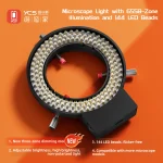 YCS 6558 Microscope Light-Ring Light Adjustable 144 Lamp Beads LED (New)