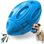 Squeaky Dog Toys for Aggressive Chewers Rubber Puppy Chew Ball Teeth grinding cleaning (New)