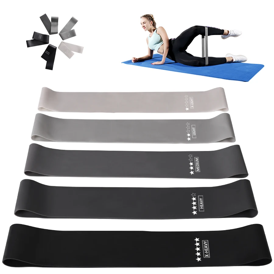 Sf51feba193764efa90468d4ccf34e7b8e Fitness Workout training Resistance Bands Home yoga sport resistance bands Stretching Elastic Pilates (New) - Image 1