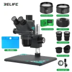 RELIFE RL-M6T Pro-B11 Trinocular HD Stereo Microscope 6.5X-65X Continuous Zoom (New)