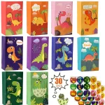 30 Dinosaur Party Bags Thicken Paper Dinosaur Gift Bags Recyclable Dinosaur Party Gift (New)