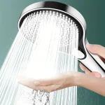 Universal Three Speed High Pressure Shower Head Set with Large Panel Super Powerful Handheld Bathroom (New)