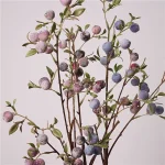 gardening fruit ornaments, long branches with frost, small apples fun plants, Christmas festive (New)