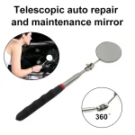 50mm Detection Folding Mirror 360Â° Rotating Reflector Universal Auto Repair Tool Accessory Telescopic (New)